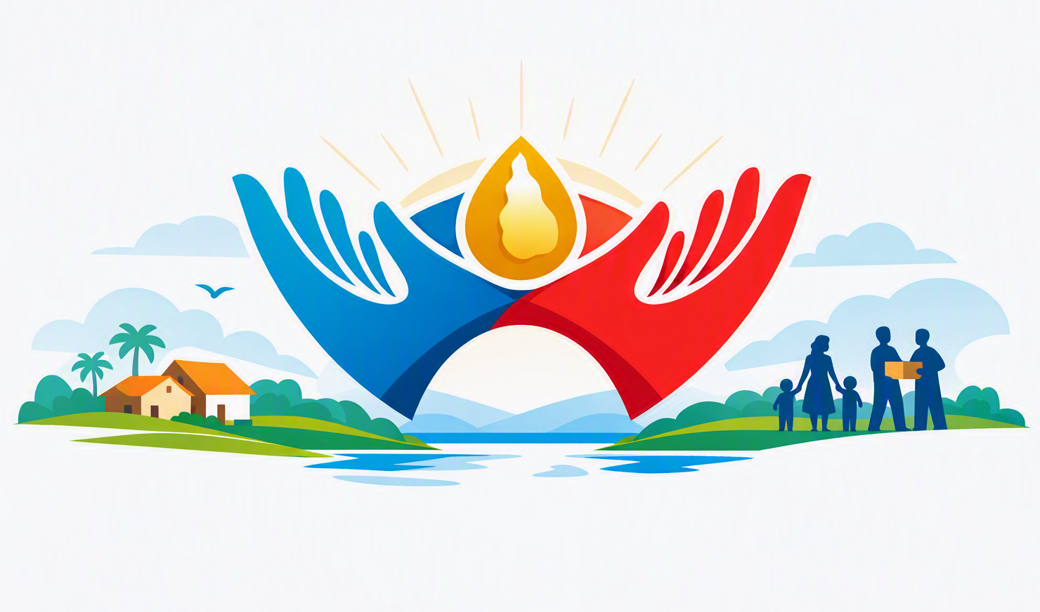 Illustration representing community support